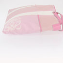 LOEWE Anagram Tote Bag Canvas Pink Silver Auth bs32333-3