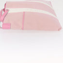 LOEWE Anagram Tote Bag Canvas Pink Silver Auth bs32333-4