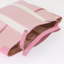 LOEWE Anagram Tote Bag Canvas Pink Silver Auth bs32333-6