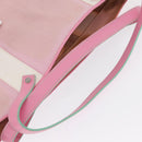 LOEWE Anagram Tote Bag Canvas Pink Silver Auth bs32333-7