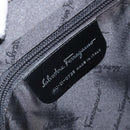 Salvatore Ferragamo Shoulder Bag Nylon Gray Silver Auth bs32334-12