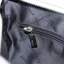 Salvatore Ferragamo Shoulder Bag Nylon Gray Silver Auth bs32334-20