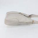 Salvatore Ferragamo Shoulder Bag Nylon Gray Silver Auth bs32334-3