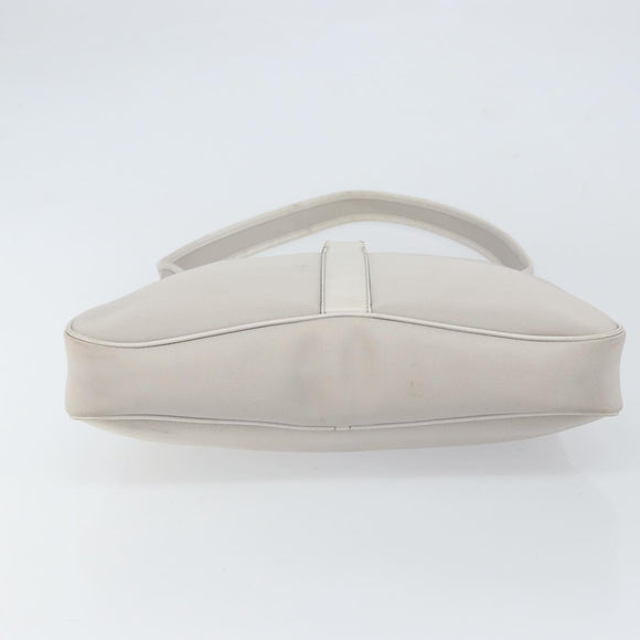 Salvatore Ferragamo Shoulder Bag Nylon Gray Silver Auth bs32334