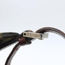 FENDI Zucca Canvas Schoudertas Zwart Bruin Auth bs32335-10