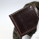 FENDI Zucca Canvas Schoudertas Zwart Bruin Auth bs32335-12