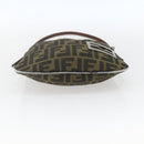 FENDI Zucca Canvas Schoudertas Zwart Bruin Auth bs32335-5