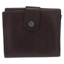 CHANEL Bifold Wallet Caviar Skin Black Gold CC Auth bs32337-2