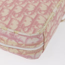 Christian Dior Trotter Canvas Pouch PVC Pink Silver Auth bs32339-11