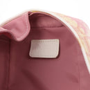 Christian Dior Trotter Canvas Pouch PVC Pink Silver Auth bs32339-13