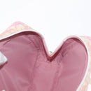 Christian Dior Trotter Canvas Pouch PVC Pink Silver Auth bs32339-16