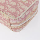 Christian Dior Trotter Canvas Pouch PVC Pink Silver Auth bs32339-8