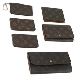 LOUIS VUITTON Monogram Wallet 5 Set LV Auth bs32340