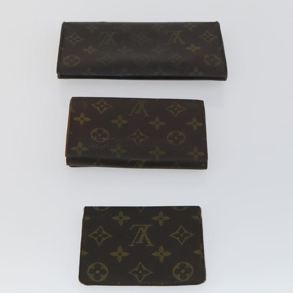 LOUIS VUITTON Monogram Geldbörse 5er Set LV Auth bs32340