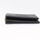 CHANEL Key Case Caviar Skin 4 Set Black CC Auth bs32341-20