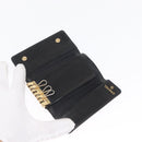 CHANEL Key Case Caviar Skin 4 Set Black CC Auth bs32341-22