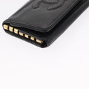 CHANEL Key Case Caviar Skin 4 Set Black CC Auth bs32341-28