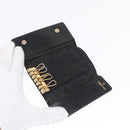 CHANEL Key Case Caviar Skin 4 Set Black CC Auth bs32341-29