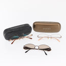 Salvatore Ferragamo Gucci Sunglasses plastic 3 Set Brown Auth bs32343-23