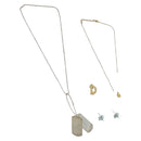 Christian Dior Gucci Charm metal 4 Set Gold Silver Auth bs32345-1