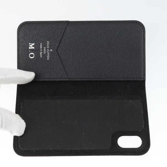 LOUIS VUITTON Monogram iPhone Case Leather 10 Set Beige LV Auth bs32346