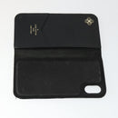 LOUIS VUITTON Monogram iPhone Case Leather 10 Set Beige LV Auth bs32346-19