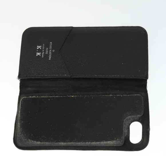 LOUIS VUITTON Monogram iPhone Case Leather 10 Set Beige LV Auth bs32346