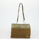 BALLY Givenchy PRADA Shoulder Bag Canvas patent 3 Set Black Brown Auth bs32347-17