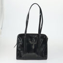 BALLY Givenchy PRADA Shoulder Bag Canvas patent 3 Set Black Brown Auth bs32347-3