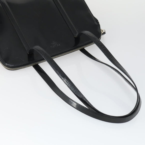 BALLY Givenchy PRADA Shoulder Bag Canvas patent 3 Set Black Brown Auth bs32347