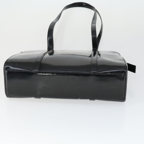 BALLY Givenchy PRADA Shoulder Bag Canvas patent 3 Set Black Brown Auth bs32347