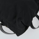 BVLGARI Shoulder Bag Canvas Leather 2 Set Black Auth bs32348-18