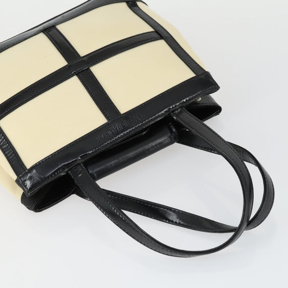 SAINT LAURENT Sunglasses Bag Nylon PVC Plastic 3 Set Black White Auth bs32349