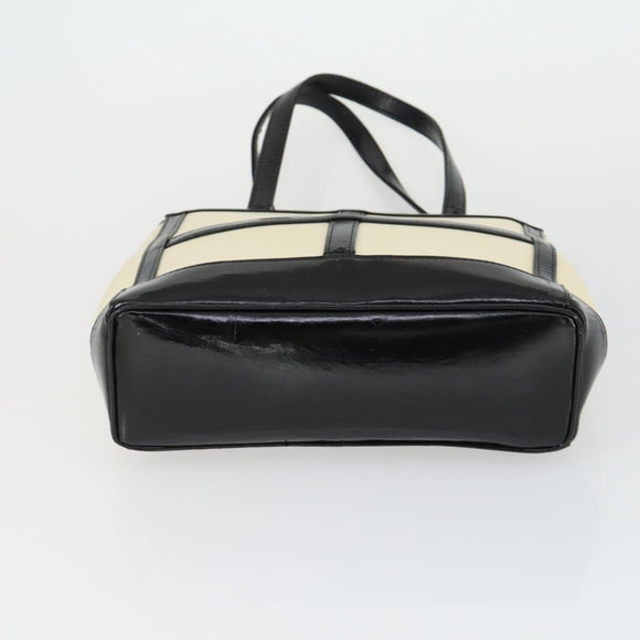 SAINT LAURENT Sunglasses Bag Nylon PVC Plastic 3 Set Black White Auth bs32349