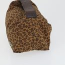 BOTTEGA VENETA Hand Bag Nylon 2 Set Black Brown Auth bs32350-12