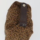 BOTTEGA VENETA Hand Bag Nylon 2 Set Black Brown Auth bs32350-13