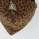 BOTTEGA VENETA Hand Bag Nylon 2 Set Black Brown Auth bs32350-16