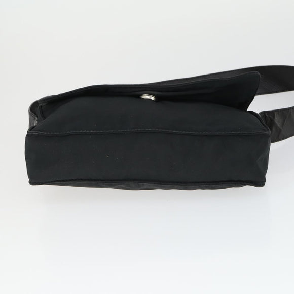 BOTTEGA VENETA Hand Bag Nylon 2 Set Black Brown Auth bs32350