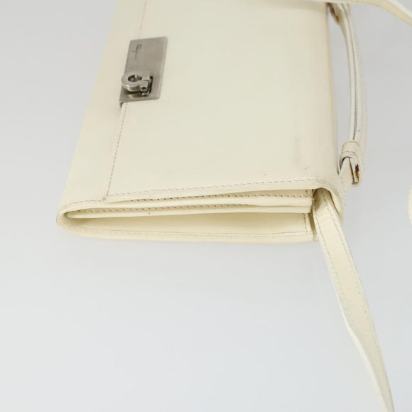 Salvatore Ferragamo Bag Patent Nylon 3 Set White Black Bordeaux Auth bs32351