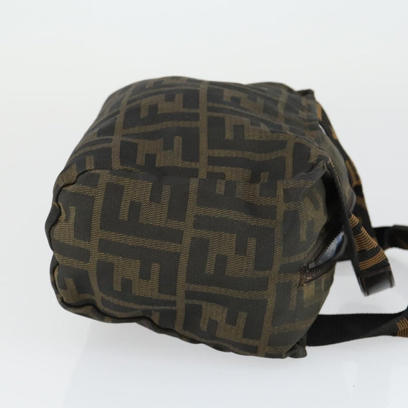 FENDI Gucci Zucca Canvas Pecan Canvas Hand Bag 4 Set Black Brown Auth bs32352