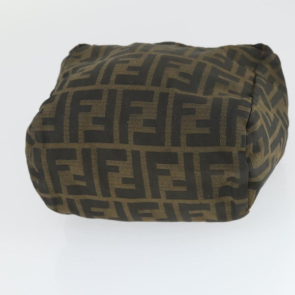 FENDI Gucci Zucca Canvas Pecan Canvas Hand Bag 4 Set Black Brown Auth bs32352
