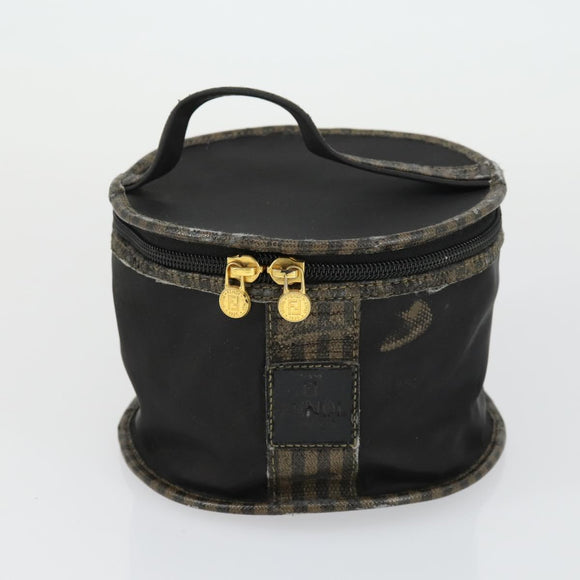FENDI Gucci Zucca Canvas Pecan Canvas Hand Bag 4 Set Black Brown Auth bs32352