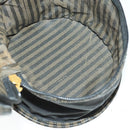 FENDI Gucci Zucca Canvas Pecan Canvas Hand Bag 4 Set Black Brown Auth bs32352-23