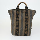 FENDI Gucci Zucca Canvas Pecan Canvas Hand Bag 4 Set Black Brown Auth bs32352-3