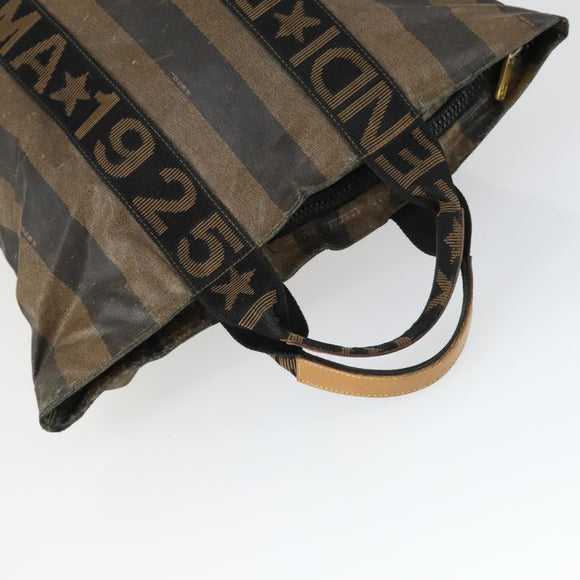 FENDI Gucci Zucca Canvas Pecan Canvas Hand Bag 4 Set Black Brown Auth bs32352