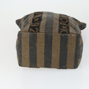 FENDI Gucci Zucca Canvas Pecan Canvas Hand Bag 4 Set Black Brown Auth bs32352-6