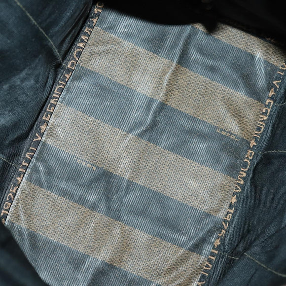 FENDI Gucci Zucca Canvas Pecan Canvas Hand Bag 4 Set Black Brown Auth bs32352