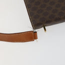 CELINE Macadam Canvas Hand Bag Leather PVC 2 Set Brown Auth bs32353-15