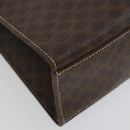 CELINE Macadam Canvas Hand Bag Leather PVC 2 Set Brown Auth bs32353-18