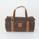 CELINE Macadam Canvas Hand Bag Leather PVC 2 Set Brown Auth bs32353-2